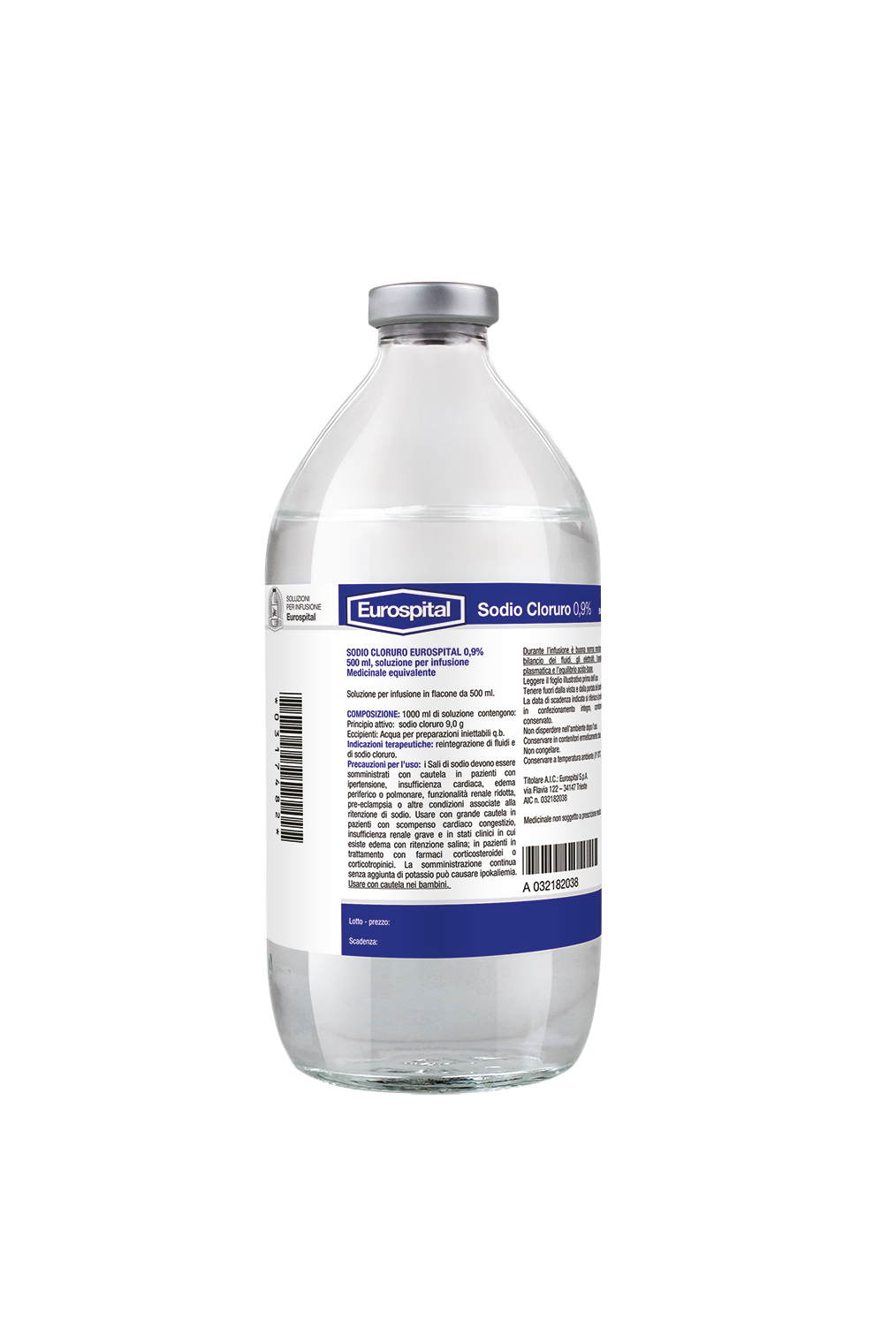SODIO CLORURO EUROS*0,9% 250ML - Antica Farmacia Celesia