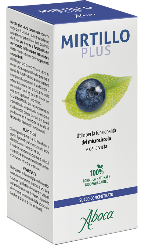 MIRTILLO PLUS SUCCO CONCENTRATO 100 ML - Antica Farmacia Celesia