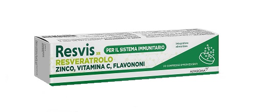 RESVIS XR ALFASIGMA 20 COMPRESSE EFFERVESCENTI DA 4 G - Antica Farmacia Celesia