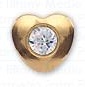 INVERNESS ORECCHINI CUORE CRYSTAL PLACCATI ORO R25C1 - Antica Farmacia Celesia