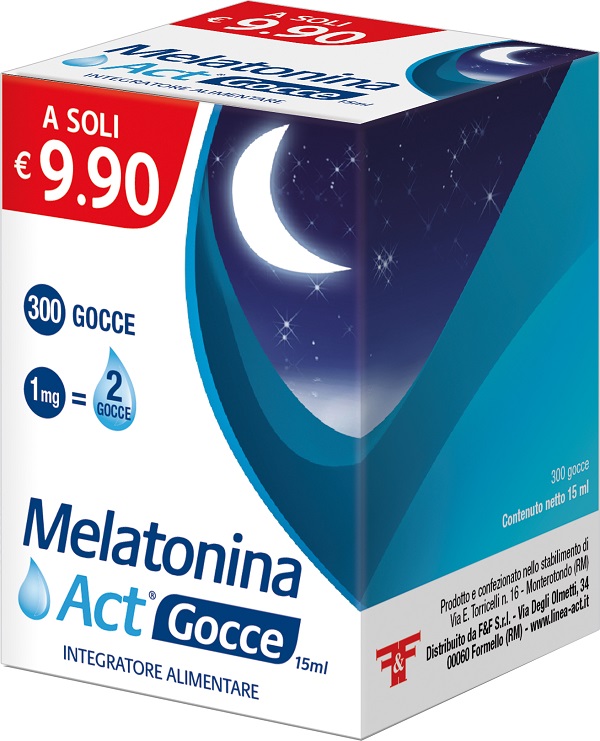 MELATONINA ACT GOCCE 15 ML - Antica Farmacia Celesia