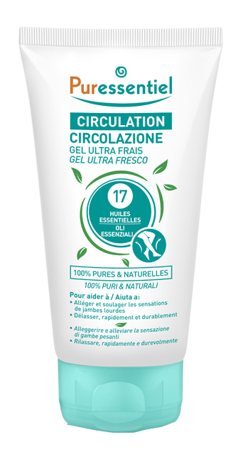 PURESSENTIEL GEL ULTRA FRESCO CIRCOLAZIONE 17 OLI ESSENZIALI 125 ML - Antica Farmacia Celesia