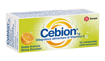 CEBION EFFERVESCENTE VIT C SENZA ZUCCHERO 10 COMPRESSE - Antica Farmacia Celesia
