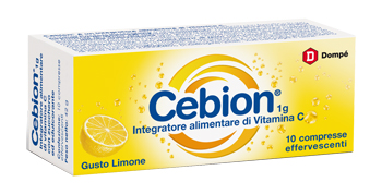 CEBION EFFERVESCENTE VITAMINA C LIMONE 10 COMPRESSE - Antica Farmacia Celesia