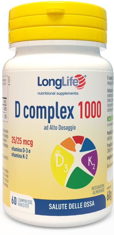 LONGLIFE D COMPLEX 1000 60 COMPRESSE - Antica Farmacia Celesia