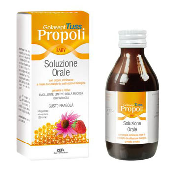 GOLASEPT TUSS PROPOLI BABY SOLUZIONE ORALE 150 ML - Antica Farmacia Celesia