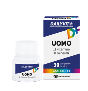 MASSIGEN UOMO MULTIVITAMINICO E MULTIMINERALE 30 COMPRESSE RIVESTITE - Antica Farmacia Celesia