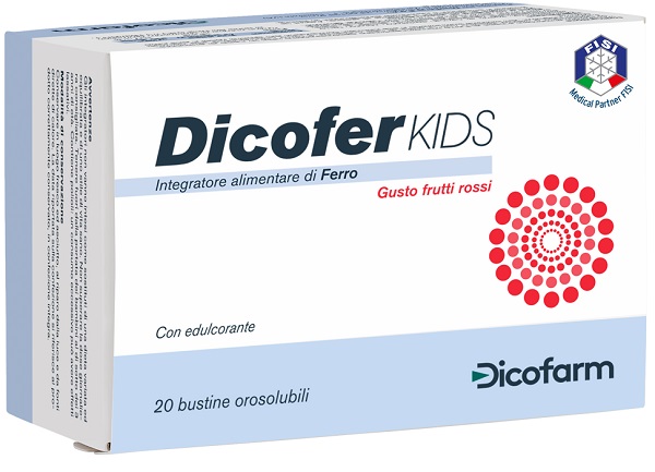 DICOFER KIDS 20 BUSTINE OROSOLUBILI - Antica Farmacia Celesia