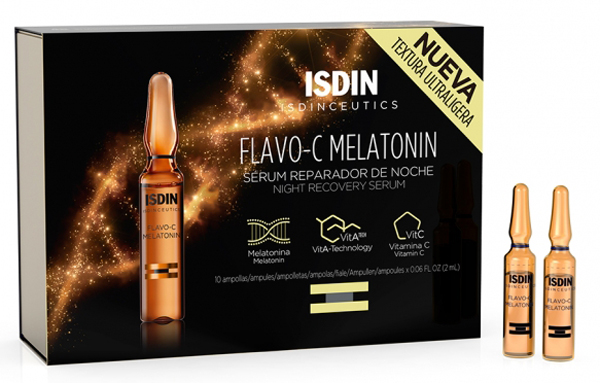 ISDINCEUTICS FLAVO C MELATONIN 10 FIALE - Antica Farmacia Celesia