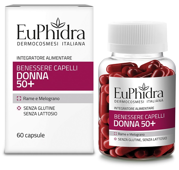 EUPHIDRA CAPELLI DONNA 50+ 60 CAPSULE - Antica Farmacia Celesia