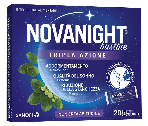 NOVANIGHT 20 BUSTINE TRIPLA AZIONE - Antica Farmacia Celesia