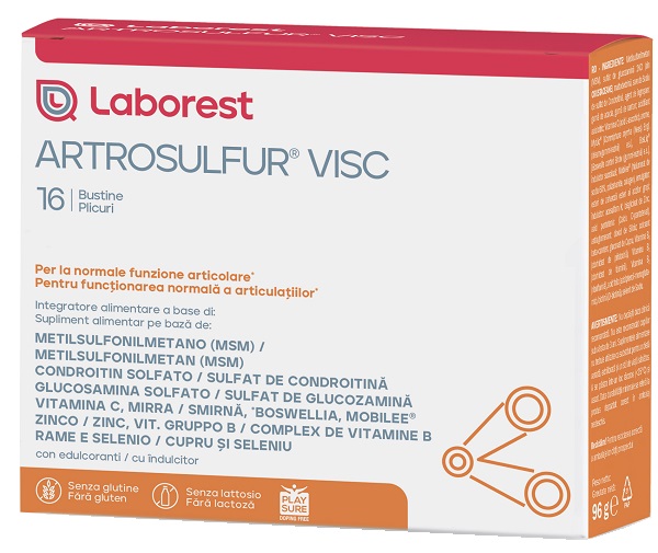 ARTROSULFUR VISC 16 BUSTINE DA 6 G - Antica Farmacia Celesia