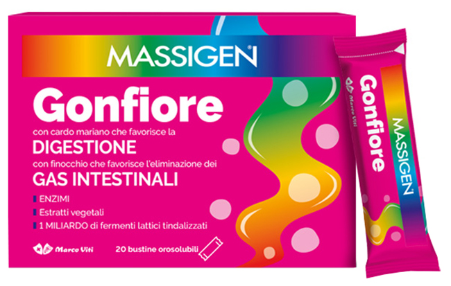 MASSIGEN GONFIORE 20 STICK PACK - Antica Farmacia Celesia