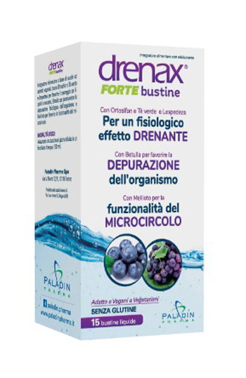 DRENAX FORTE MIRTILLO E UVA 15 BUSTINE - Antica Farmacia Celesia