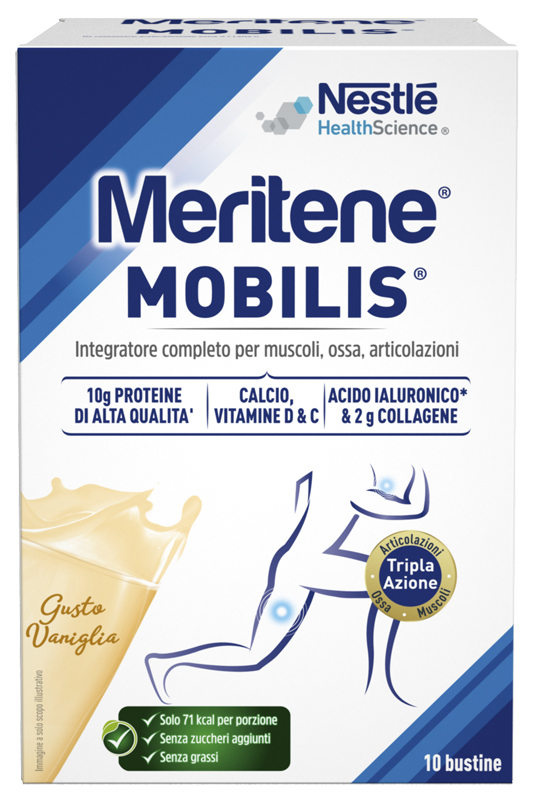 MERITENE MOBILIS GUSTO VANIGLIA 10 BUSTINE DA 21 G - Antica Farmacia Celesia