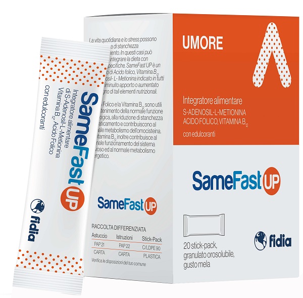 SAMEFAST UP 20 STICK PACK GRANULATO OROSOLUBILE GUSTO ANANAS - Antica Farmacia Celesia