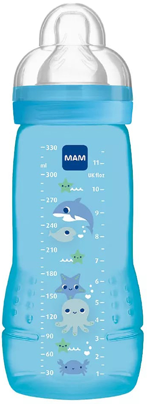 MAM EASY ACTIVE BIBERON 4+ 330 ML TETTARELLA 3 MASCHIO - Antica Farmacia Celesia