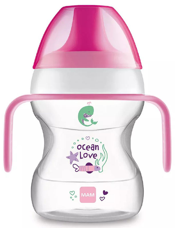 MAM LEARN TO DRINK CUP 190 ML 6+ BECCUCCIO RIGIDO FEMMINA - Antica Farmacia Celesia