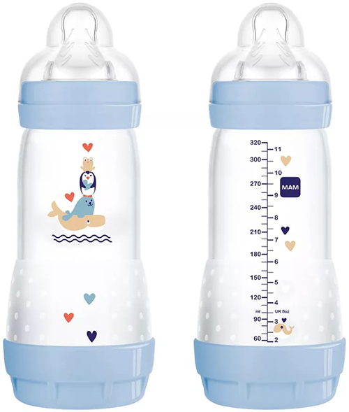 MAM BIBERON EASY START 320 ML 4+ TETTARELLA 3 MASCHIO - Antica Farmacia Celesia
