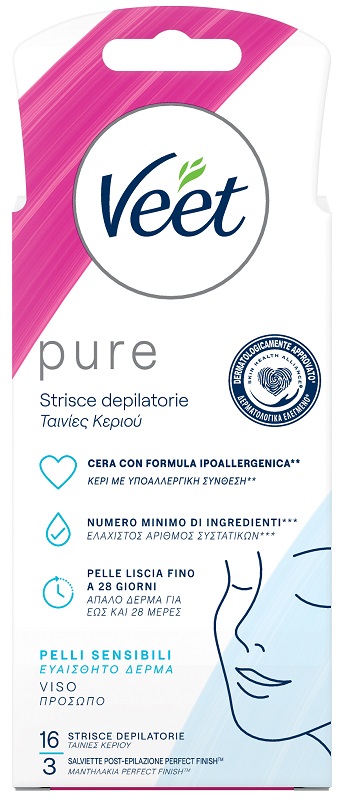 VEET STRISCE VISO IPOALLERGENICHE 16 PEZZI - Antica Farmacia Celesia