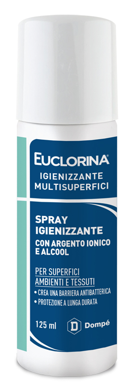 EUCLORINA IGIENIZZANTE MULTISUPERFICI SPRAY 125 ML - Antica Farmacia Celesia