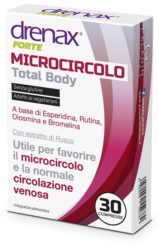 DRENAX FORTE MICROCIRCOLO TOTAL BODY 30 COMPRESSE - Antica Farmacia Celesia
