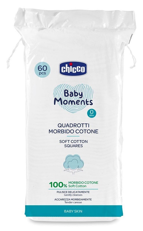 CHICCO BABY MOMENTS QUADROTTI 60 PEZZI - Antica Farmacia Celesia