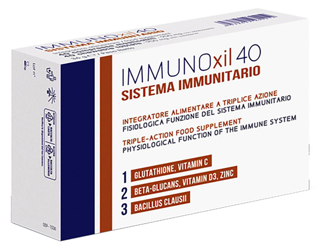 IMMUNOXIL 40 SISTEMA IMMUNITARIO 40 COMPRESSE MASTICABILI - Antica Farmacia Celesia