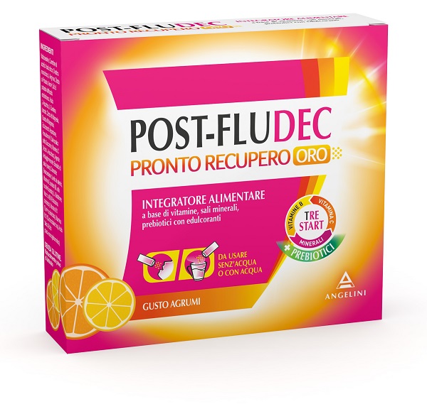 POSTFLUDEC AGRUMI PRONTO RECUPERO ORO 12 BUSTINE - Antica Farmacia Celesia