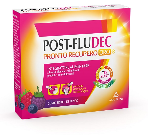 POSTFLUDEC FRUTTI DI BOSCO PRONTO RECUPERO ORO 12 BUSTINE - Antica Farmacia Celesia